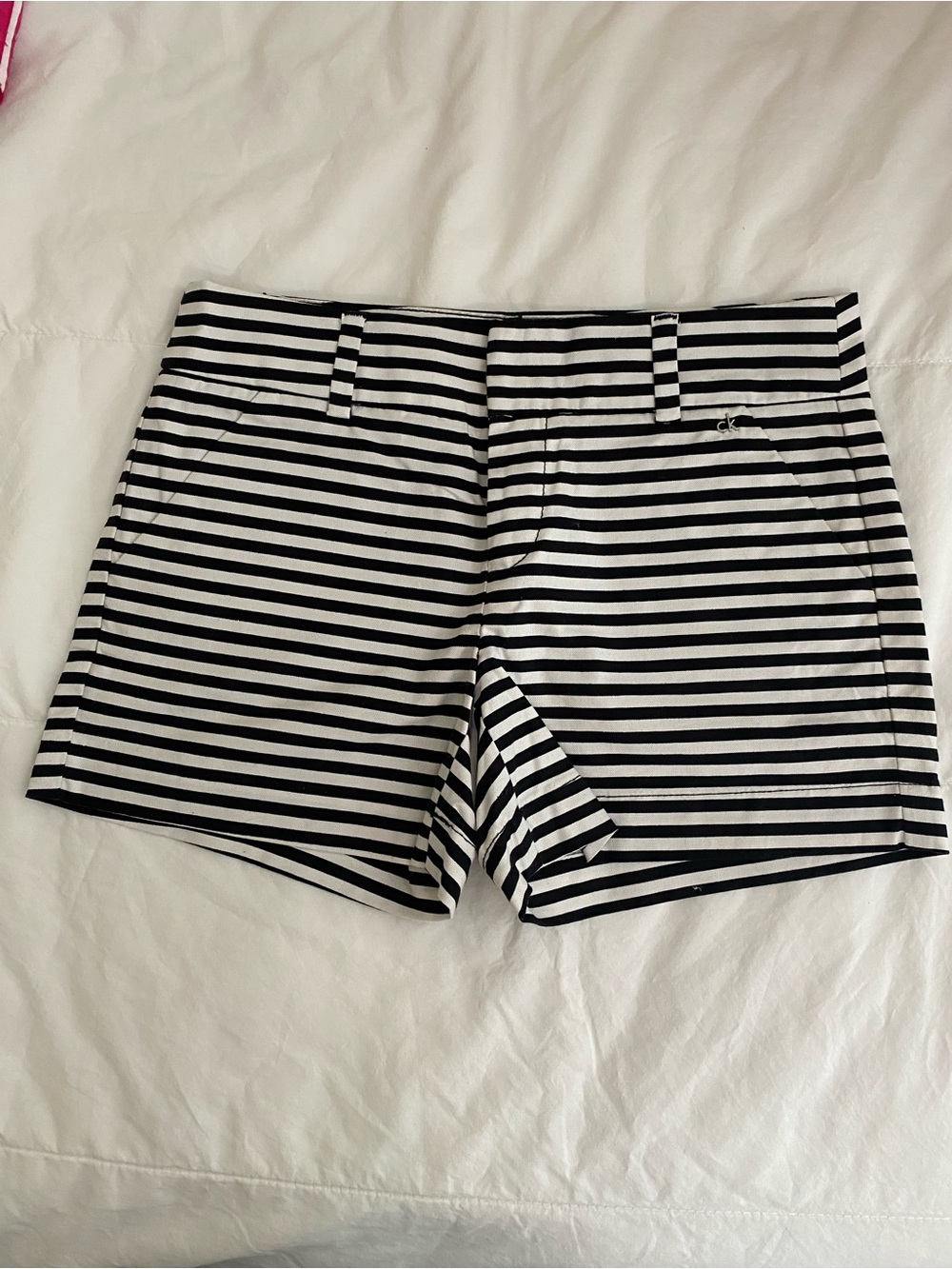 Calvin Klein Striped Black and White Women’s Shorts